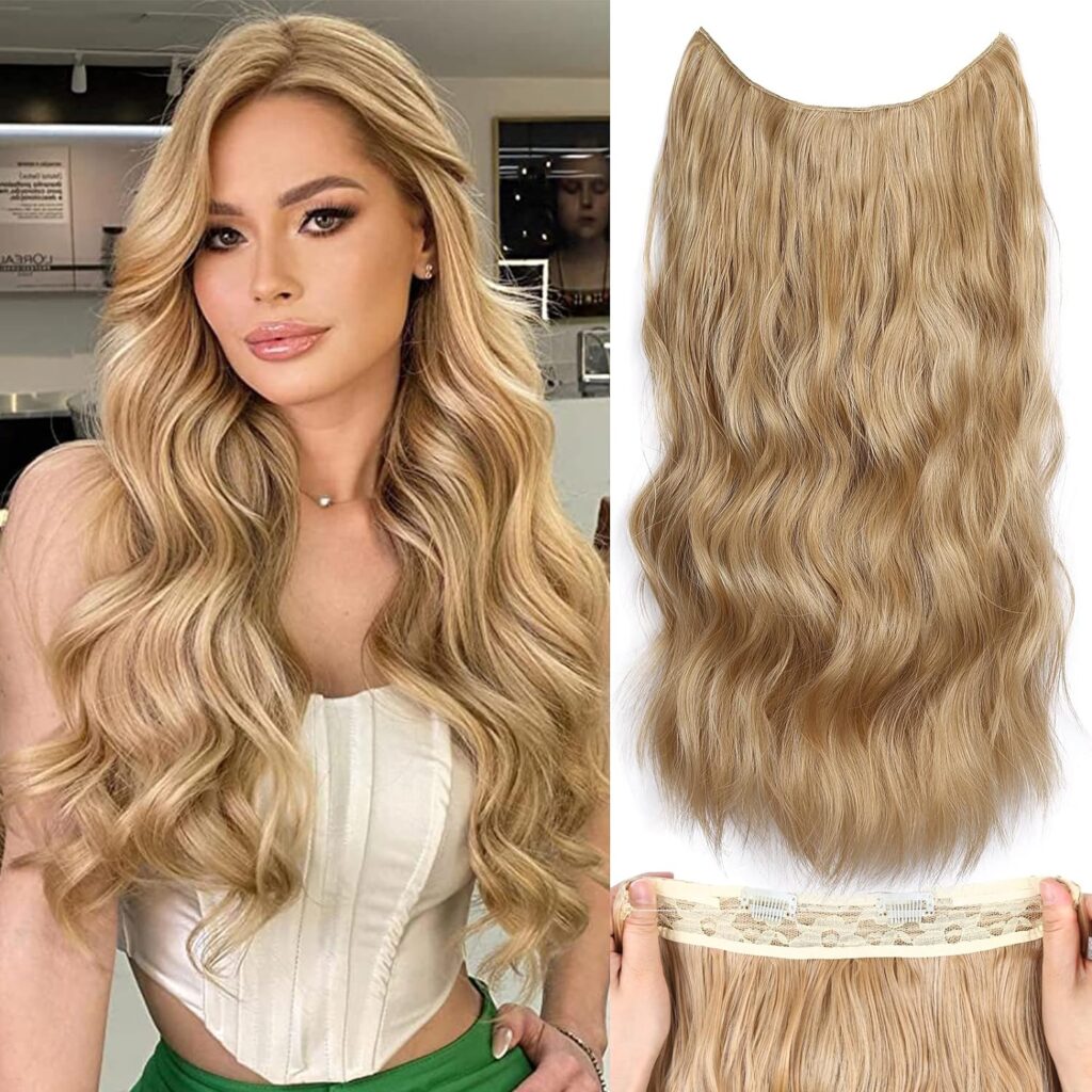 LEEONS Clip-In Hair Extensions for blonde