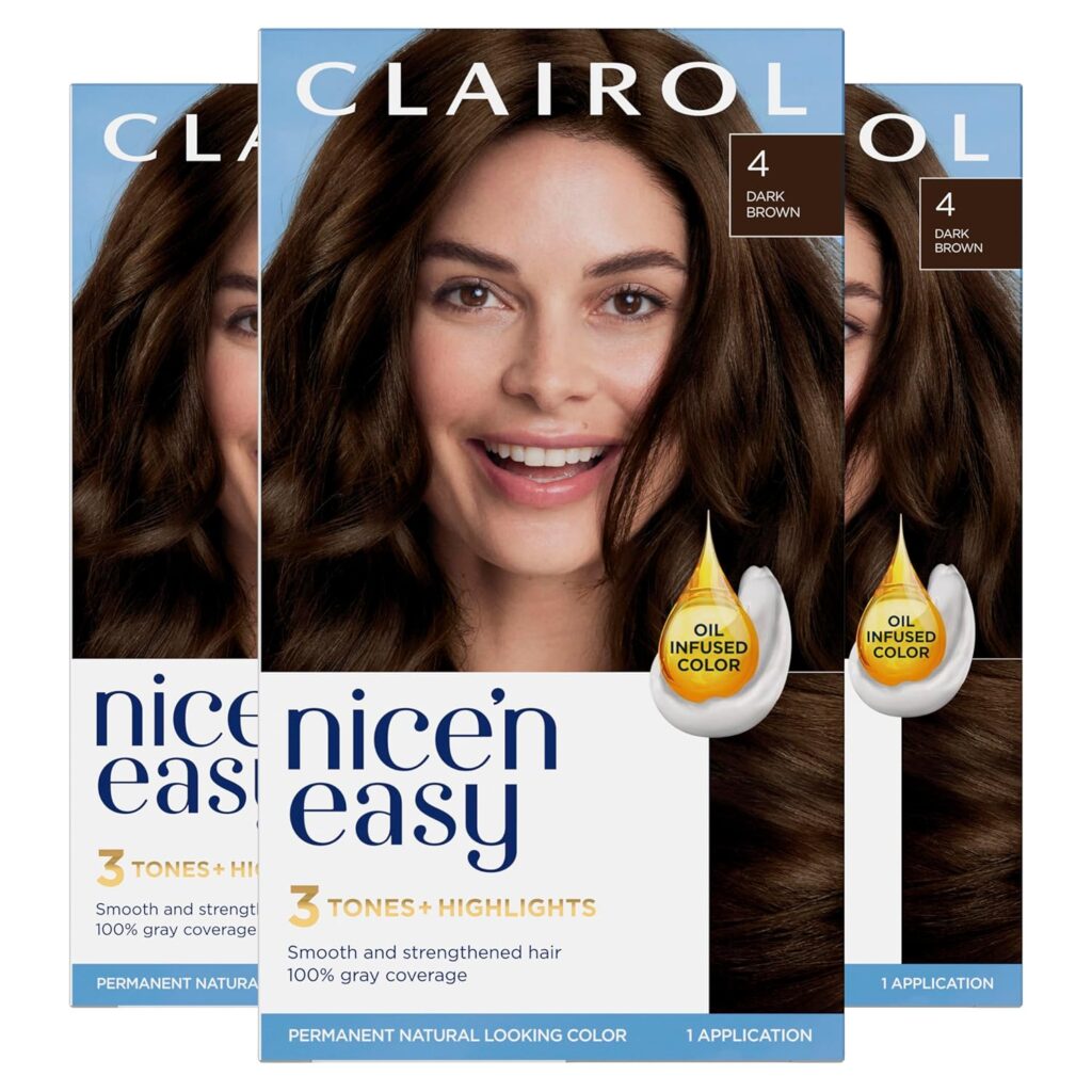 Clairol Nice'n Easy, 4 Dark Brown Hair Color