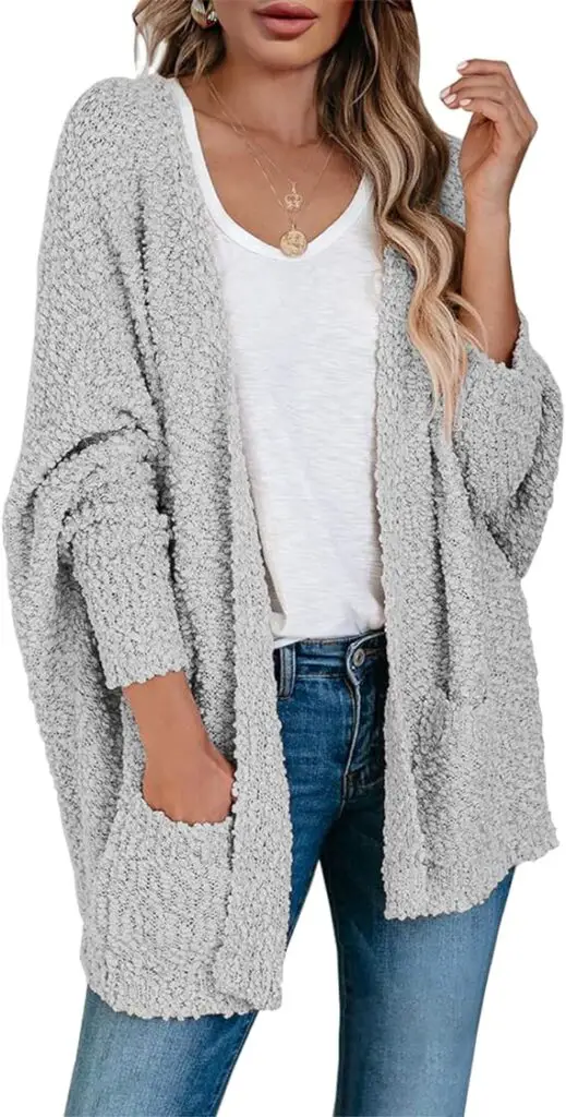 Chunky Popcorn Cardigan Oversized