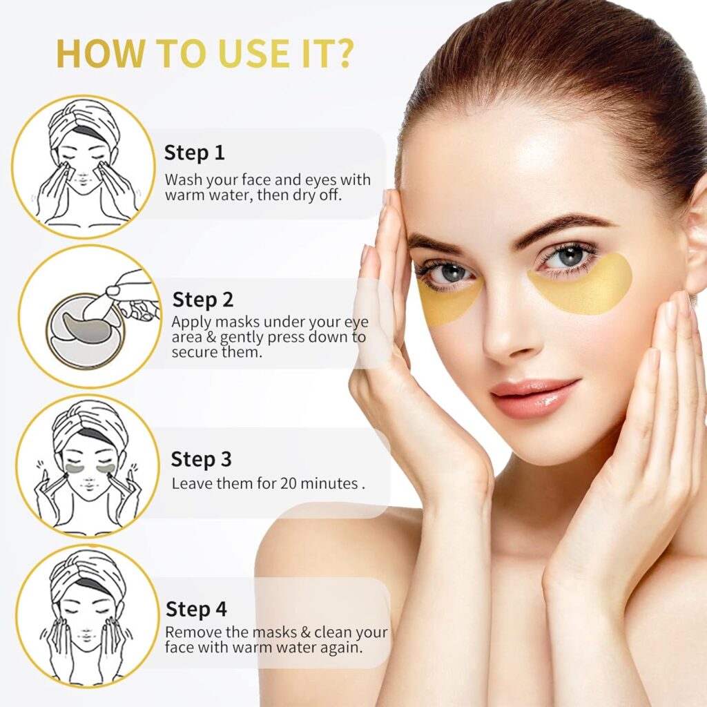 24K Gold Eye Masks best advice how to use gold eye masks