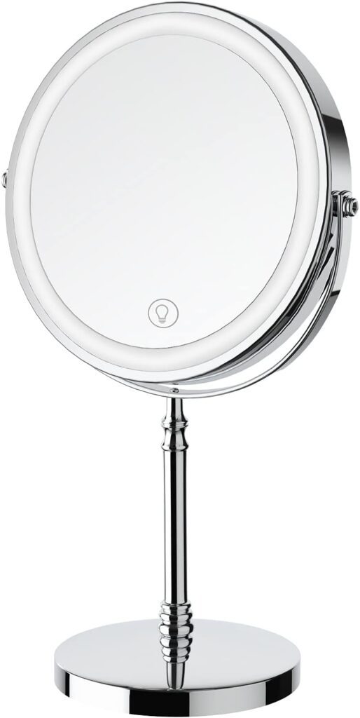 Lighted Makeup Mirror Double-Sided Magnifying Lighted