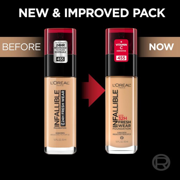 L’Oréal Paris Makeup Infallible Up to 32 Hour Fresh Wear Lightweight Founda