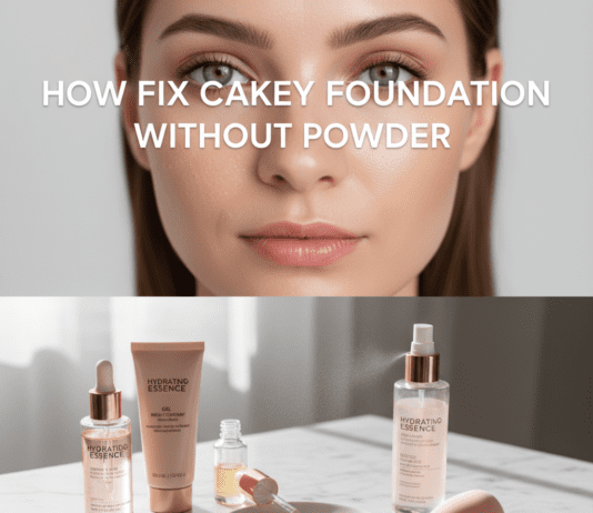 How to Fix Cakey Foundation Without Powder for a Flawless, Skin-Like Finish How to Fix Cakey Foundation Without Powder